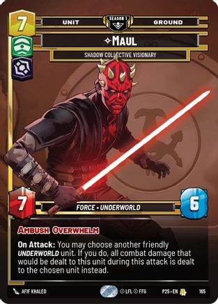 Image of Maul - Shadow Collective Visionary (165) (165) - Sector and Regional Promos Season 1 Foil