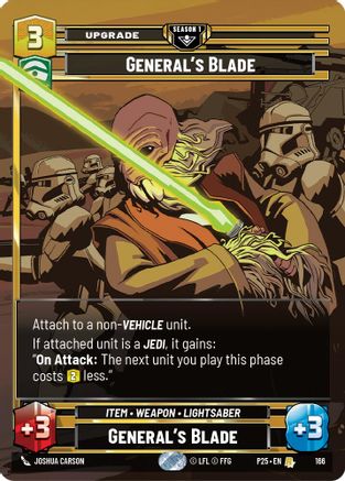 Image of General's Blade (166) (166) - Sector and Regional Promos Season 1 Foil