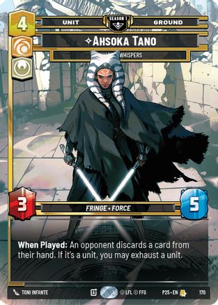 Image of Ahsoka Tano - Chasing Whispers (170) (170) - Sector and Regional Promos Season 1 Foil
