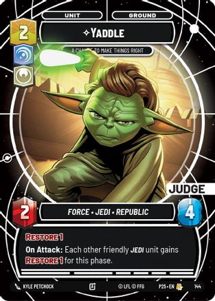 Image of Yaddle - A Chance To Make Things Right (Judge) (144) - Judge Promos Foil