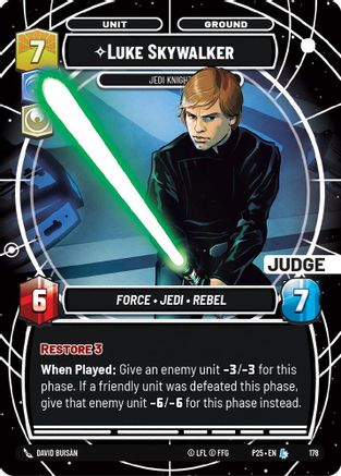 Image of Luke Skywalker - Jedi Knight (Judge) (174) - Judge Promos Foil