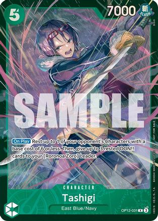 Image of Tashigi (Store Treasure Cup 2025) (OP12-031) - One Piece Promotion Cards Foil