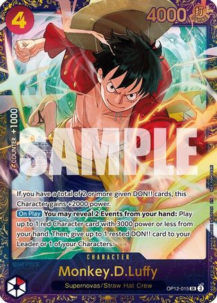 Image of Monkey.D.Luffy (Treasure Cup 2025) (OP12-015) - One Piece Promotion Cards Foil