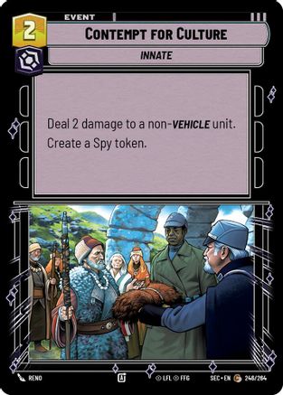 Image of Contempt for Culture (246/264) - Secrets of Power