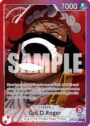 Image of Gol.D.Roger (003) (Alternate Art) (OP13-003) - Carrying On His Will Foil