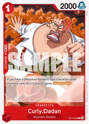 Image of Curly.Dadan (OP13-009) - Carrying On His Will