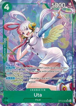 Image of Uta (Alternate Art) (OP13-023) - Carrying On His Will Foil