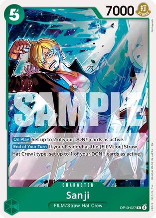 Image of Sanji (OP13-027) - Carrying On His Will Foil