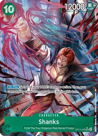 Image of Shanks (028) (Alternate Art) (OP13-028) - Carrying On His Will Foil