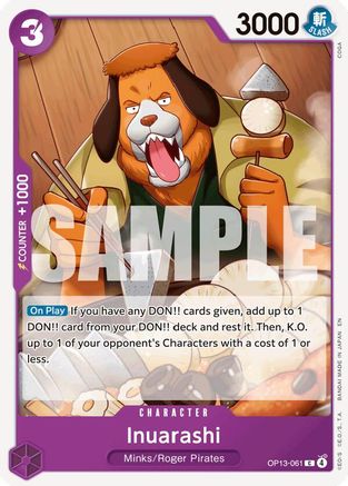 Image of Inuarashi (OP13-061) - Carrying On His Will