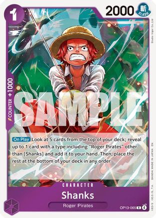 Image of Shanks (065) (OP13-065) - Carrying On His Will Foil