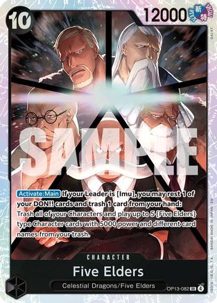 Image of Five Elders (OP13-082) - Carrying On His Will Foil