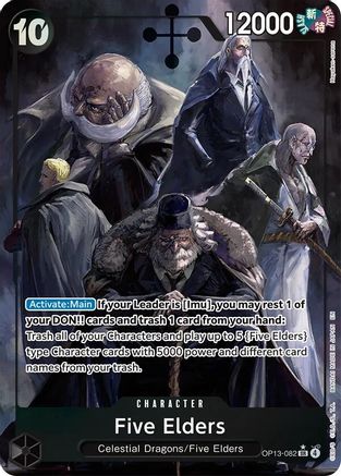 Image of Five Elders (Alternate Art) (OP13-082) - Carrying On His Will Foil