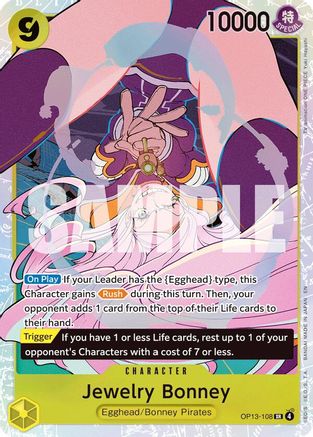 Image of Jewelry Bonney (108) (OP13-108) - Carrying On His Will Foil