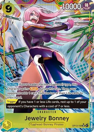 Image of Jewelry Bonney (108) (Alternate Art) (OP13-108) - Carrying On His Will Foil
