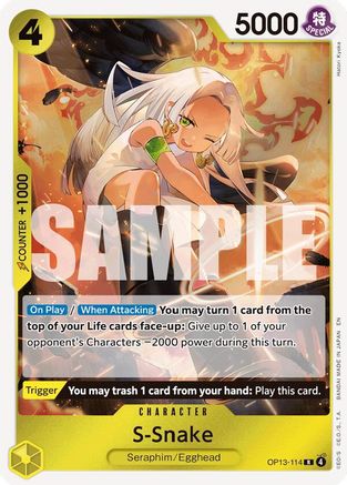 Image of S-Snake (OP13-114) - Carrying On His Will Foil