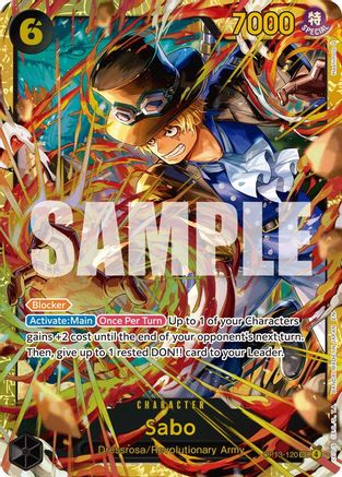 Image of Sabo (120) (SP) (OP13-120) - Carrying On His Will Foil