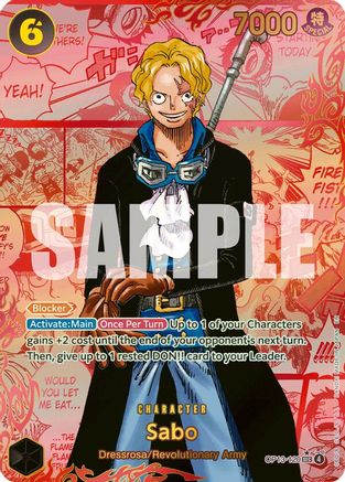 Image of Sabo (120) (3rd Anniversary) (OP13-120) - Carrying On His Will Foil