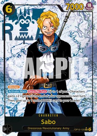 Image of Sabo (120) (Parallel) (OP13-120) - Carrying On His Will Foil