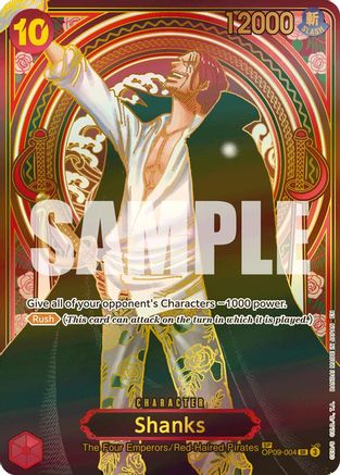 Image of Shanks - OP09-004 (SP) (Gold) (OP09-004) - Carrying On His Will Foil