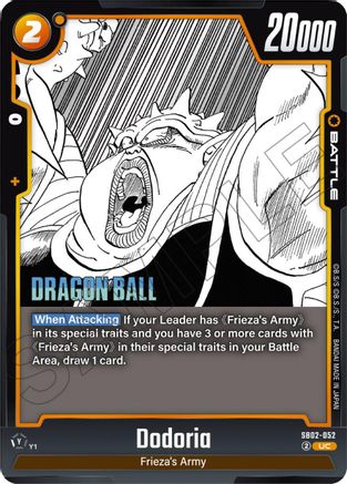 Image of Dodoria (SB02-052) - Manga Booster 02 Holofoil