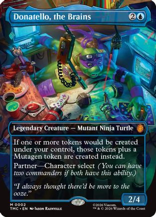 Image of Donatello, the Brains (0002) (Borderless) (TMC-002) - Commander: Teenage Mutant Ninja Turtles