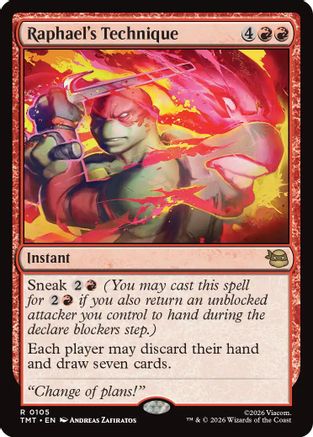 Image of Raphael's Technique (TMT-105) - Teenage Mutant Ninja Turtles Foil