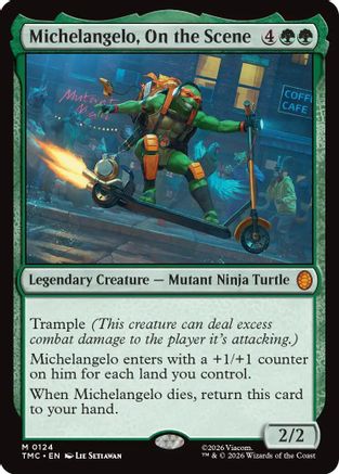 Image of Michelangelo, On the Scene (TMC-124) - Commander: Teenage Mutant Ninja Turtles