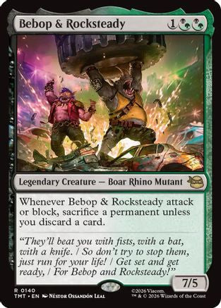 Image of Bebop & Rocksteady (TMT-140) - Teenage Mutant Ninja Turtles Foil