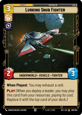 Image of Lurking Snub Fighter (189/264) - Secrets of Power