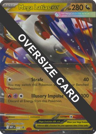 Image of Mega Latias ex 011  - Holofoil Jumbo Cards - Promo