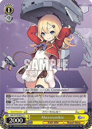 Image of Abercrombie (AZL/S119-E017 U) - Azur Lane Vol. 2