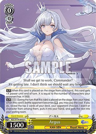 Image of Argus (AZL/S119-E022 C) - Azur Lane Vol. 2