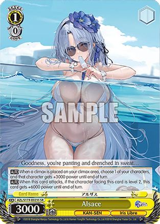 Image of Alsace (SR) (AZL/S119-E023S SR) - Azur Lane Vol. 2