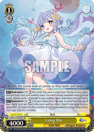 Image of Lung Wu (SR) (AZL/S119-E024S SR) - Azur Lane Vol. 2