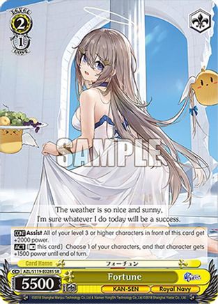 Image of Fortune (SR) (AZL/S119-E028S SR) - Azur Lane Vol. 2
