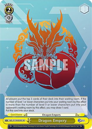 Image of Dragon Empery (SR) (AZL/S119-E030S SR) - Azur Lane Vol. 2