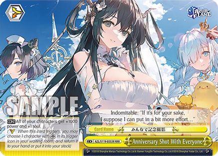 Image of Anniversary Shot With Everyone (RRR) (AZL/S119-E033R RRR) - Azur Lane Vol. 2