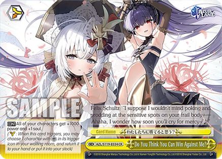 Image of Do You Think You Can Win Against Me? (AZL/S119-E034 CR) - Azur Lane Vol. 2