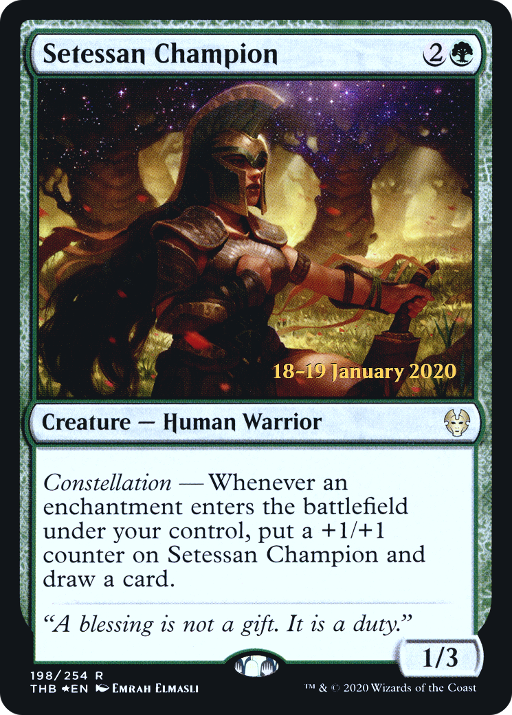Image of Setessan Champion (PRE-198S) - Theros Beyond Death Promos Foil