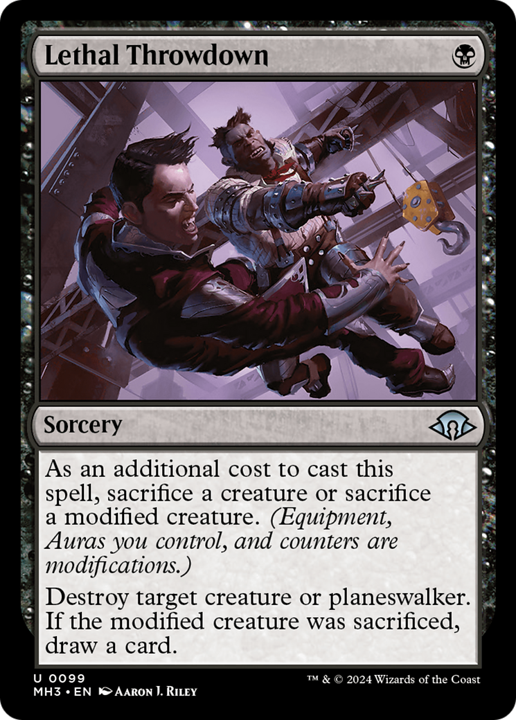 Image of Lethal Throwdown (MH3-099) - Modern Horizons 3 Foil