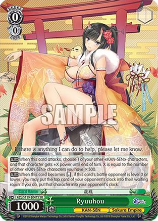 Image of Ryuuhou (SR) (AZL/S119-E047S SR) - Azur Lane Vol. 2