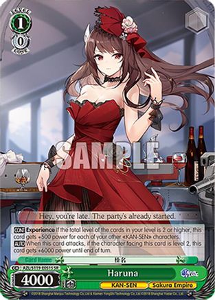 Image of Haruna (SR) (AZL/S119-E051S SR) - Azur Lane Vol. 2