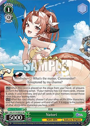 Image of Natori (SR) (AZL/S119-E052S SR) - Azur Lane Vol. 2