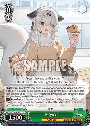 Image of Miyuki (SR) (AZL/S119-E057S SR) - Azur Lane Vol. 2