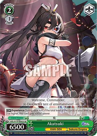 Image of Akatsuki (SR) (AZL/S119-E062S SR) - Azur Lane Vol. 2