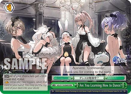 Image of Are You Learning How to Dance? (RRR) (AZL/S119-E064R RRR) - Azur Lane Vol. 2