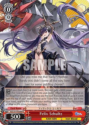Image of Felix Schultz (AZL/S119-E069 R) - Azur Lane Vol. 2
