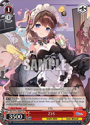 Image of Z35 (SR) (AZL/S119-E080S SR) - Azur Lane Vol. 2