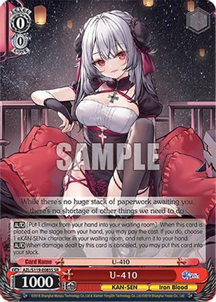 Image of U-410 (SR) (AZL/S119-E085S SR) - Azur Lane Vol. 2